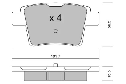 Комплект тормозных колодок (AISIN: BPFO-2006)